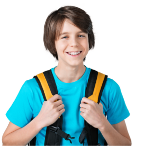 Boy with Backpack