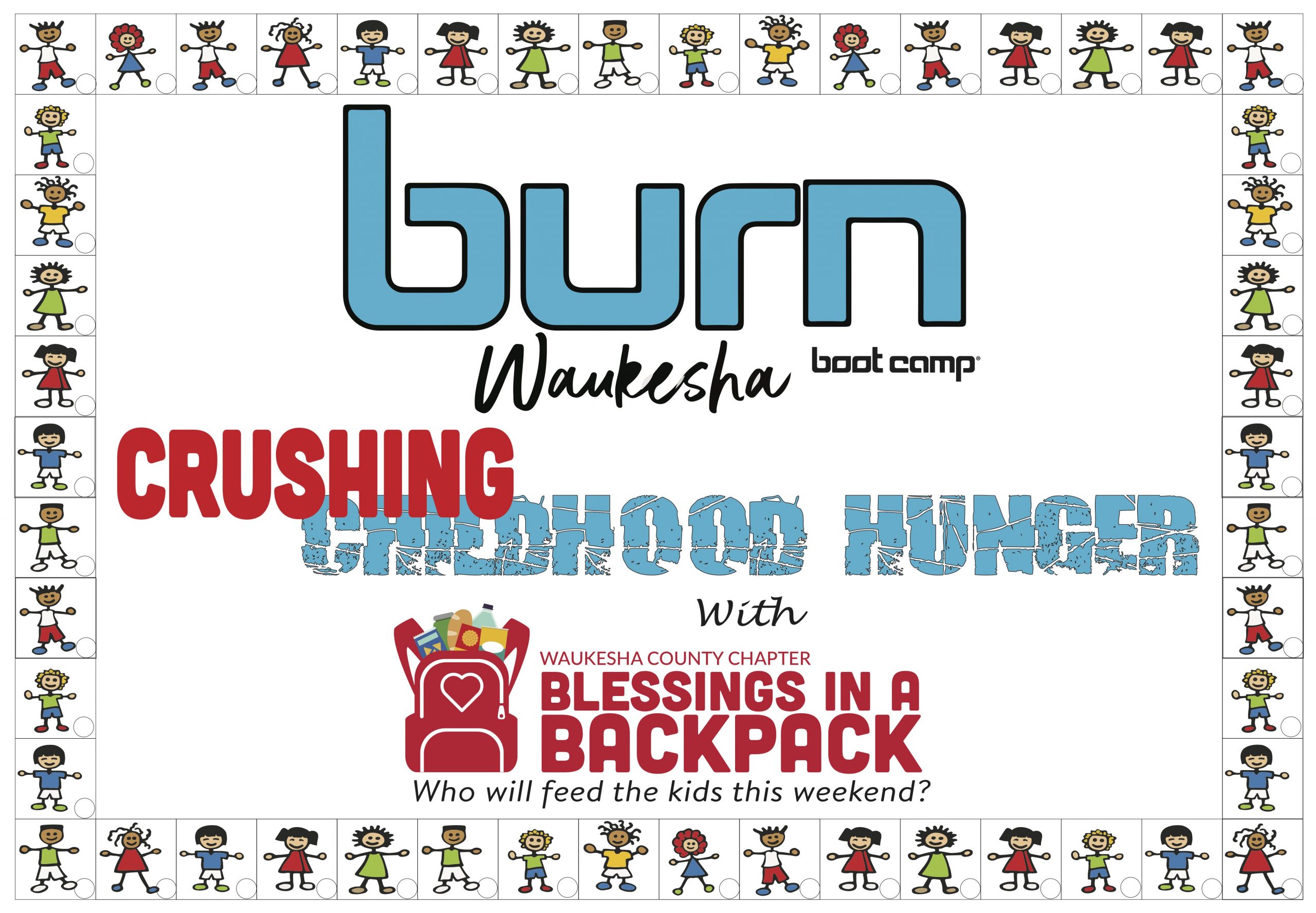 Burn Bootcamp of Waukesha’s 50 Kid Challenge…join their Yoga class to help them sponsor weekend meals for 50 local kids this year!